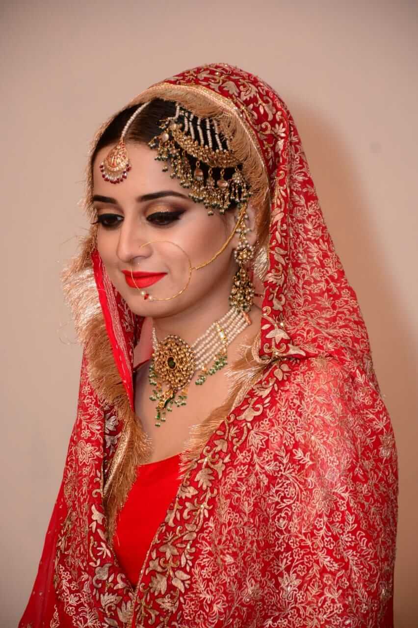 home salon services in Lucknow bridal photoshoot makeup